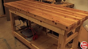 Make Your Own Wooden Table Using 2x4s And Dowels for Under $100