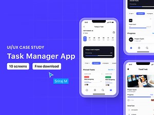 Task Management App | UI/UX Case Study - Sriraj Mohan
