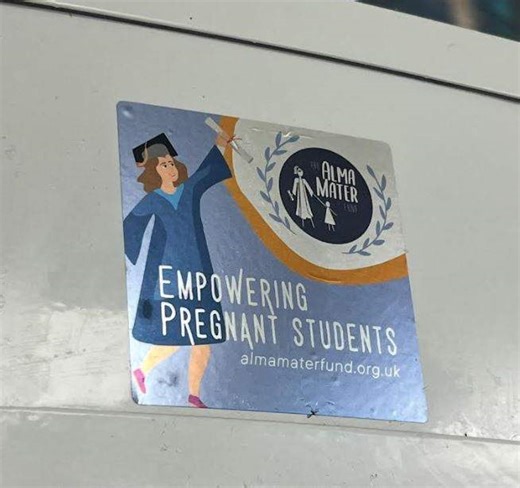 Stickers from UK's largest pro-life organisation found across campus
