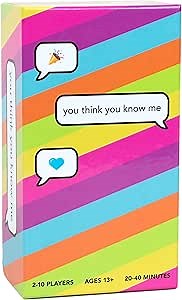 You Think You Know Me – Conversation Card Game with 500 Questions | Fun Icebreaker & Relationship Game for Couples, Friends & Families | Party, Date Night & Gift Idea | Ages 14+ | 2–10 Players