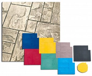 Slate Concrete Stamps - Ashler Notched Slate