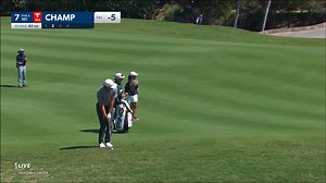 Cameron Champ pitches to set up a birdie at Mexico Open