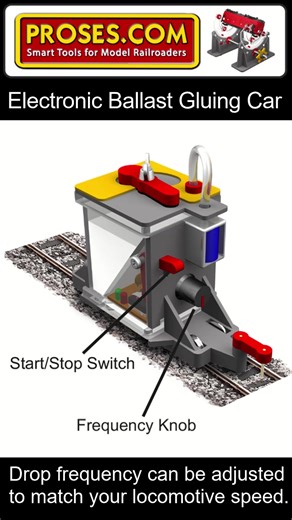 Clean and controlled ballast gluing. The Proses BS-FIX-07 Ballast Gluing Tool A simple tool for neat, professional-looking trackwork. 🔗 https://proses.com #BallastGluing #ModelRailroad #ModelTrains #TrackBallast #ModelRailwayTools #ProsesTools #ScaleModels | Proses Smart Tools for Model Trains, Railways, Railroads
