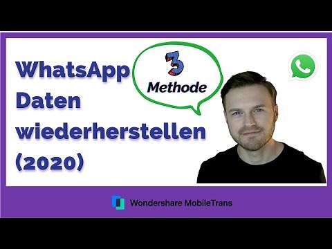3 Methoden zur Wiederherstellung von WhatsApp-Nachrichten auf iPhone/Android-Telefonen (2020)