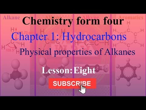 Lesson 7: Chemistry form four: Chapter 1: Physical properties of Alkanes (Af-somali)