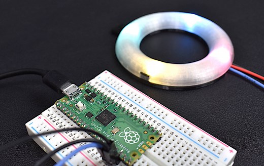 WS2812 LED Ring Light with Raspberry Pi Pico — Maker Portal