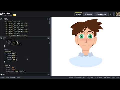 Drawing a cartoon character with HTML and CSS