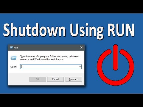 How to Restart/Power off Windows 10 PC/Laptop Using Run Command