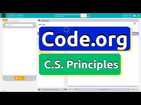 Code.org Lesson 2 Exploring One Column Tutorial | Unit 9 Data C.S. Principles