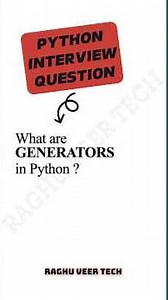 Generators in Python | yield keyword (Interview question) #pythoninterview #python #coding