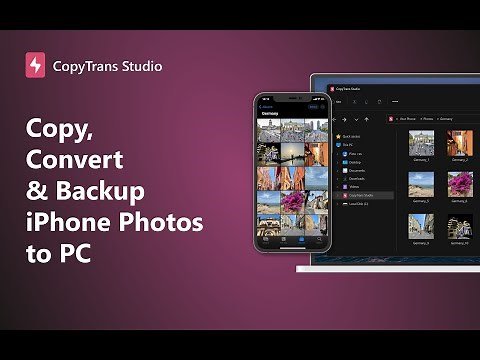 CopyTrans Studio Copies, Converts & Backs up your iPhone Photo to PC
