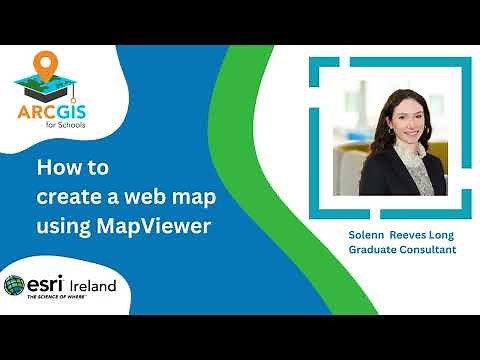 Creating a web map using MapViewer
