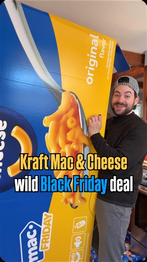 Kraft Mac & Cheese is serving up a legendary Black Friday deal this week. Through Walmart, you can get a 65” box of its Original Mac & Cheese which contains 65 individual boxes of the mac within it. That brings the cost of each down to just 30¢, a 76% discount to the regular price of $1.29. It wi be available at 12 AM EST on Black Friday while supplies last. One of the best “doorbusters” of the season by far. Will you be picking up the 65” box of Kraft Mac & Cheese this week? #foodstagram #snack