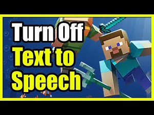 How to Turn Off the TEXT to SPEECH in Minecraft & Talking voice (Easy Tutorial)