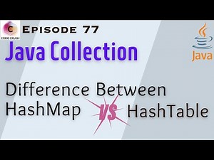 HashMap vs HashTable | Difference Between HashMap and HashTable | Java Collection Framework