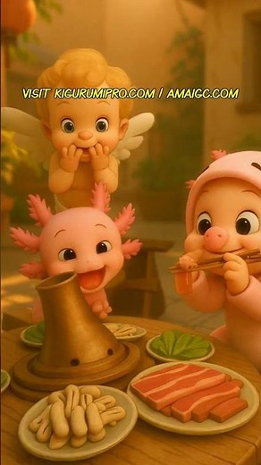 Cozy Axolotl Onesie Feast 🍰✨ Share Warmth, Joy & Holiday Magic | Kigurumi Style