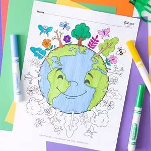 Earth Day is April 22nd, so there's no time like now to download some free coloring pages to celebrate: https://bit.ly/34zApVo | Oriental Trading Company