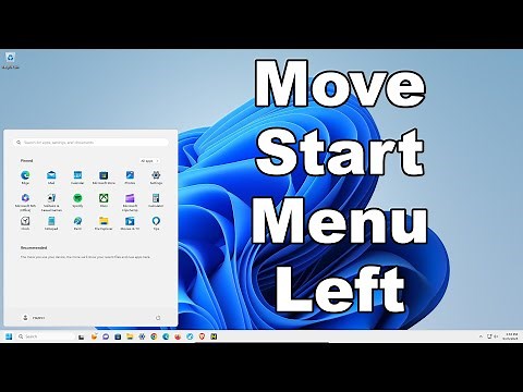How To Move The Start Menu & Start Button To The Left In Windows 11 | Quick & Easy Guide