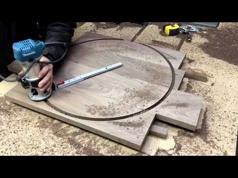 DIY walnut wall clock