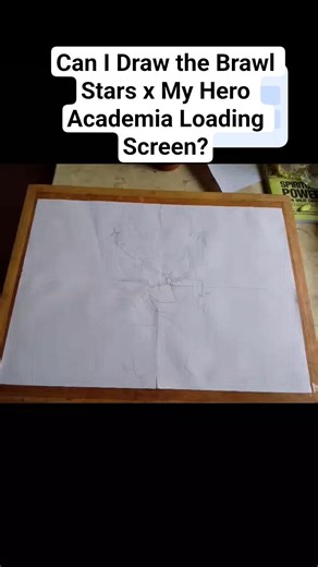 Can I Draw the Brawl Stars x My Hero Academia Loading Screen? (short video recap) #shorts