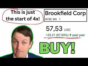 BROOKFIELD STOCK IS A SUPER BUY (4X by 2029) TOP ACKMAN POSITION!