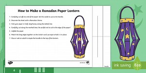 Ramadan Lantern Paper Craft