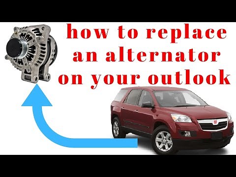 How to replace alternator on a saturn outlook