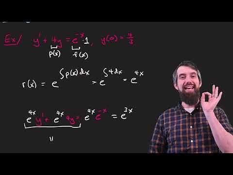 The Method of Integrating Factors for Linear 1st Order ODEs **full example**