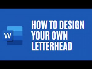 How to Create a Letterhead in Microsoft Office Word | Letterhead Template Design