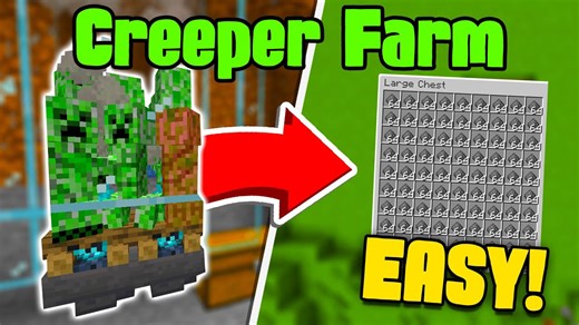 Easiest Creeper Farm – Minecraft 1.21+ (No Cats, Java & Bedrock)