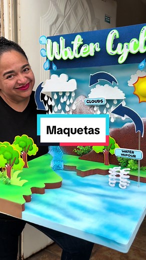 Maqueta del ciclo del agua 💦 #manualidadesecuador #manualidades #manualidadesfaciles #pancartasguayaquil #manualidadessramayrita #manualidadesquito #pancartasquito #maqueta #trabajosescolares #maquetasguayaquil #maquetascreativas #foryoupage #foryou #parati