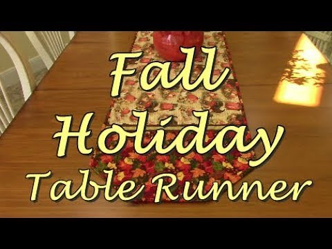 Fall Table Runner | The Sewing Room Channel