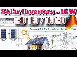 Solar Inverters | Grid Tied | Rooftop 1kWp MATLAB Simulation