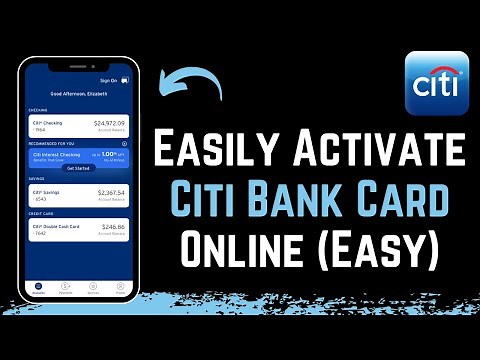 How to Activate CitiBank Card Online - www.citi.com