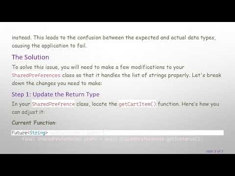 Solving the SharedPreferences Data Retrieval Error in Flutter