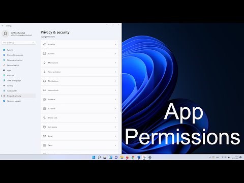 How to Set App Permissions in Windows 11