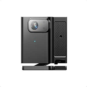 Ultra Mini Projector - DLP Portable Projector with WiFi and Bluetooth: Built in 2.5h Battery/Adjustable Stand/2*Stereo Speakers, 4K/1080P Support, Android TV, Smart Movie Projector for Indoor/Outdoor