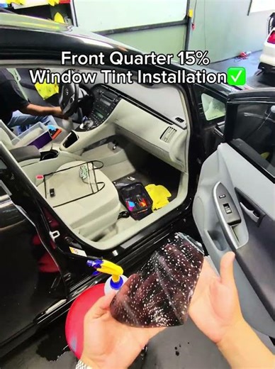 Professional Quarter Window Tint Technique