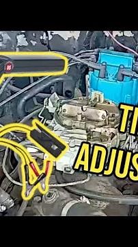 How to adjust the timing on a 350 engine.