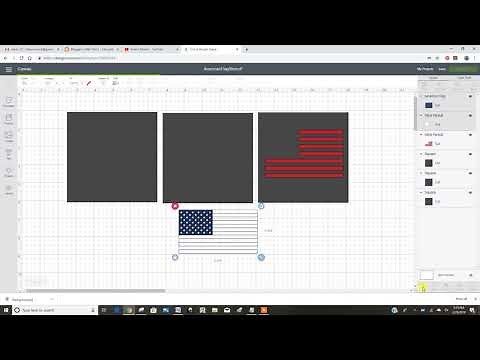 American Flag Stencil