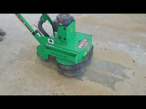 How to remove carpet glue from concrete.