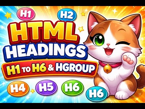 HTML Headings Explained | H1 to H6 & hgroup Tag with Examples | HTML Tutorial #html #viral #foryou