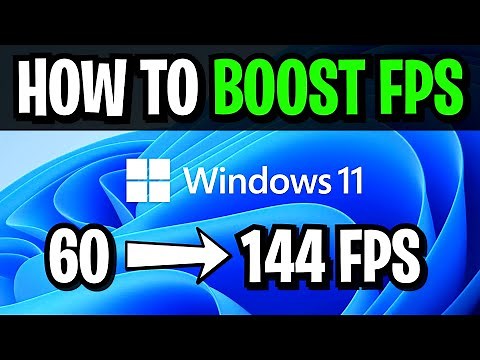 How To Boost FPS on Windows 11! (Gaming Performance Optimization Guide!)