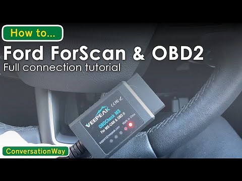 FORSCAN ELM327 Tutorial how to connect using forscan and veepeak x Ford Focus 3 OBD Port Location
