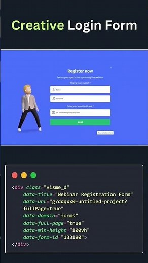 Création d'un Formulaire de Connexion Créatif en HTML/CSS | Tutoriel Débutant