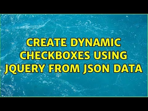 Create dynamic checkboxes using jquery from JSON data