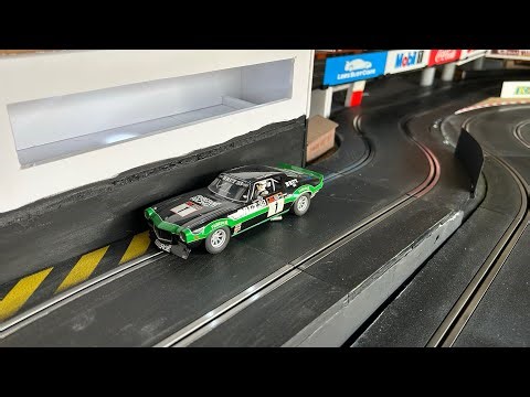 Start of a new scratch build foamboard building on the slot track Part 1 #scalextric #slotcars 