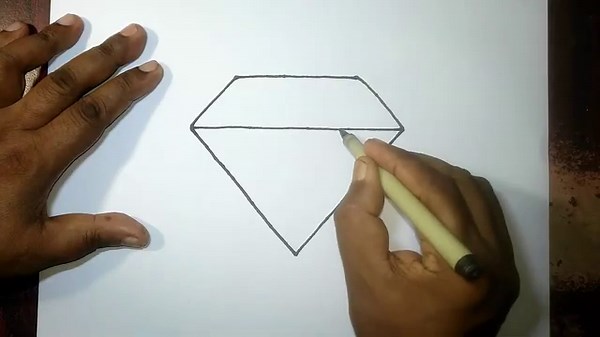 How to Draw a Diamond ✨ Easy Step-by-Step Drawing Tutorial for Beginners