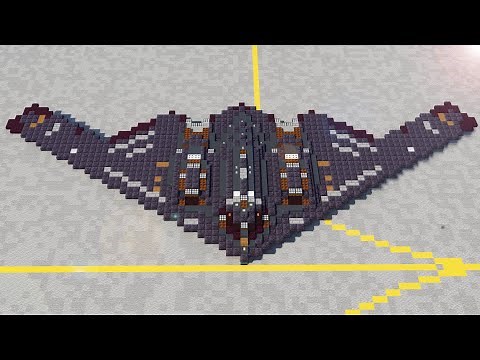 Minecraft B-2 Spirit Stealth Bomber Tutorial