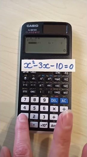 Solve a Quadratic Equation and Find the Turning Point on the Casio FX-991EX Classwiz Calculator